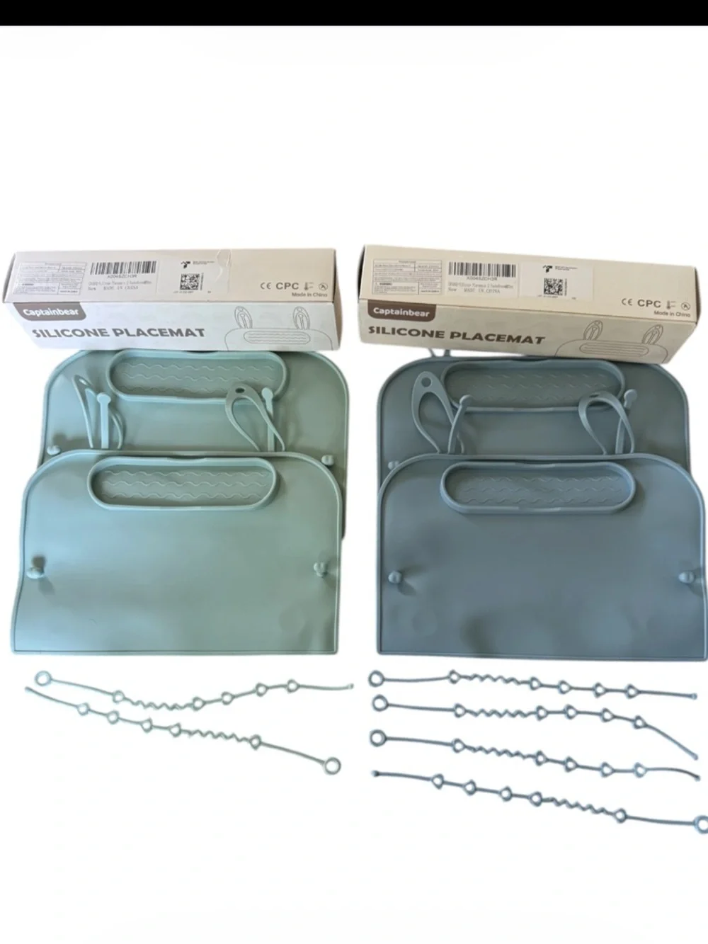 Captainbear new silicone placemat highchair new set of 4 baby , toddler